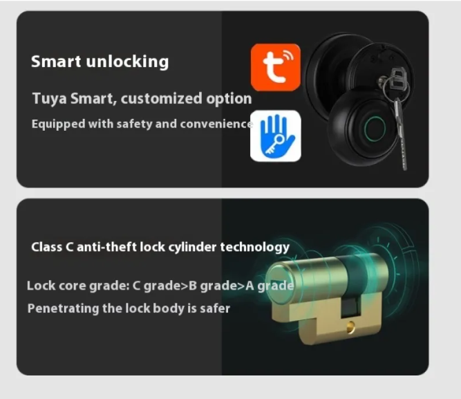 Smart Round Door Lock