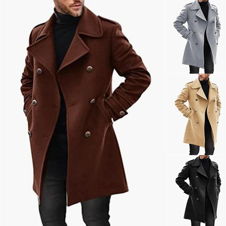 Woolen Men's Autumn And Winter Jacket