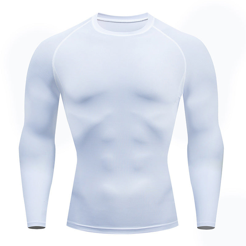Tight-Fitting Long-Sleeved Fitness Shirt