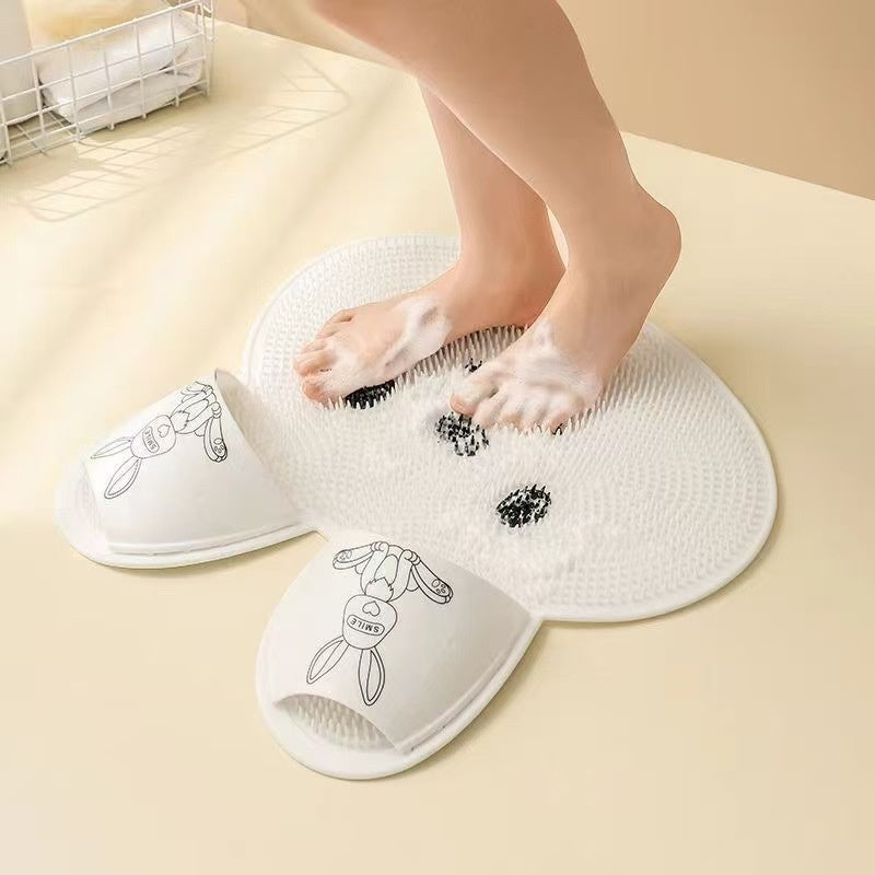 Cute Bunny Shower Foot Scrubber