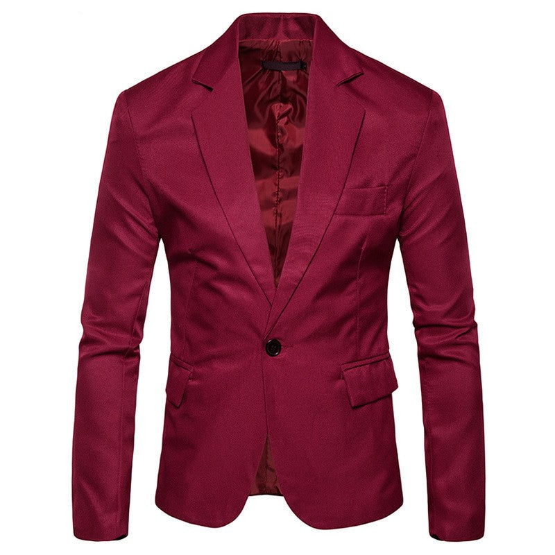Single Row, One Button Casual Sports Jacket
