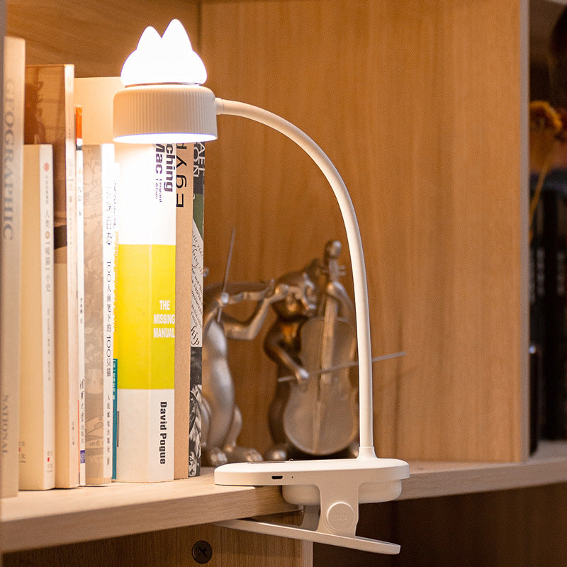 Creative Cat LED Desk Lamp with USB Charging Clip