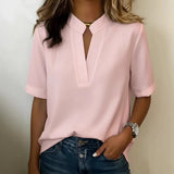 VNeck Loose Blouse TShirt