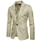 Single Row, One Button Casual Sports Jacket