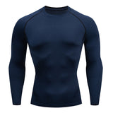 Tight-Fitting Long-Sleeved Fitness Shirt