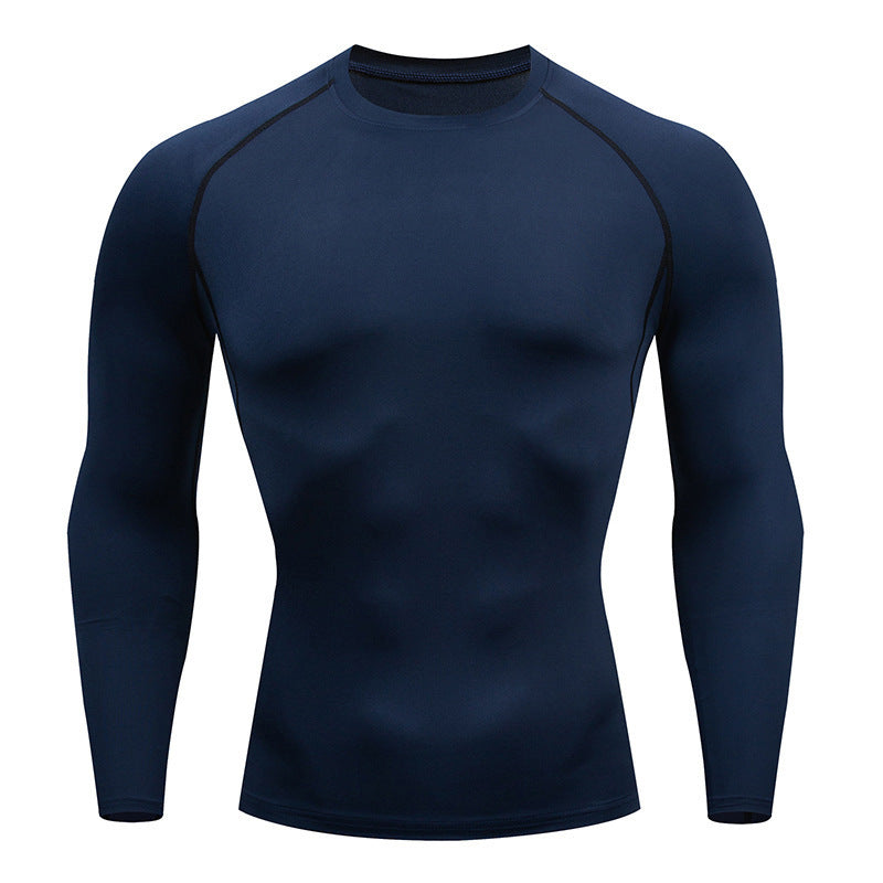 Tight-Fitting Long-Sleeved Fitness Shirt