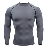 Tight-Fitting Long-Sleeved Fitness Shirt