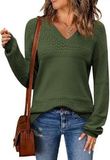 V-neck Pullover Sweater