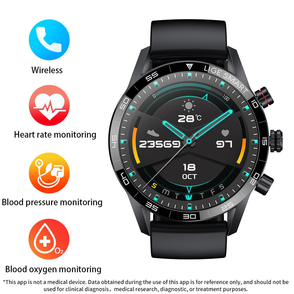 Smartwatch For Men - With Blood Pressure And Heart Rate Monitoring