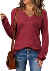 V-neck Pullover Sweater
