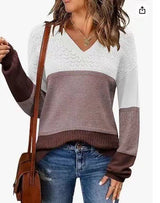 V-neck Pullover Sweater
