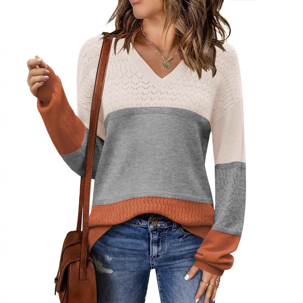 V-neck Pullover Sweater