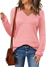 V-neck Pullover Sweater
