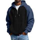 Waffle-knit Long-sleeve Hoodie