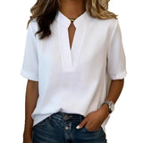 VNeck Loose Blouse TShirt