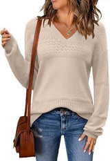 V-neck Pullover Sweater