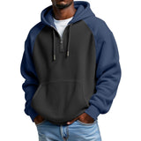 Waffle-knit Long-sleeve Hoodie