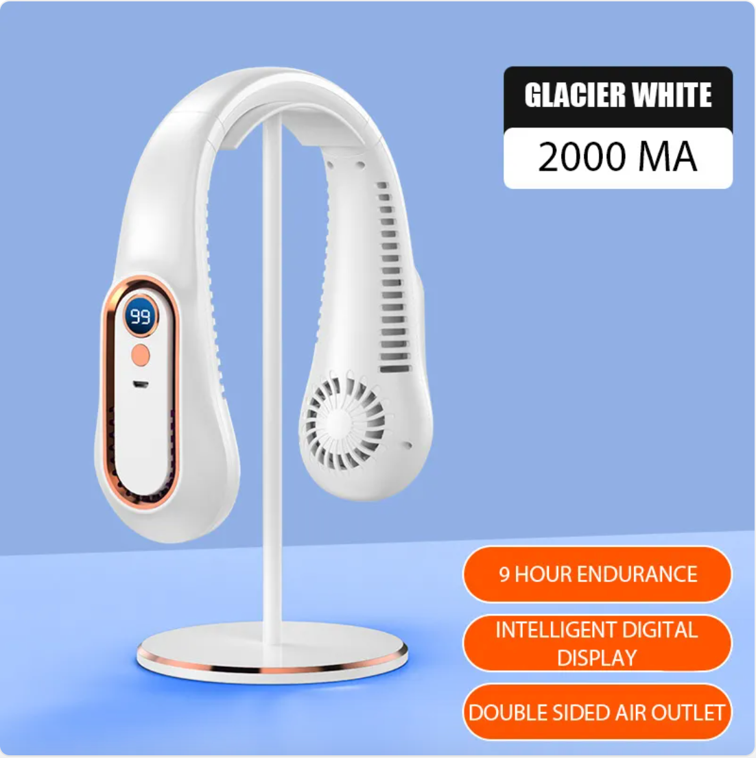 Portable Silent Leafless Hanging Fan