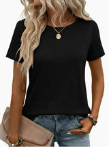 Solid Color Casual T-shirt