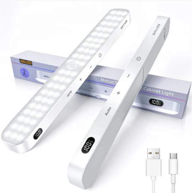 Motion Sensor Cabinet Light with Battery Display