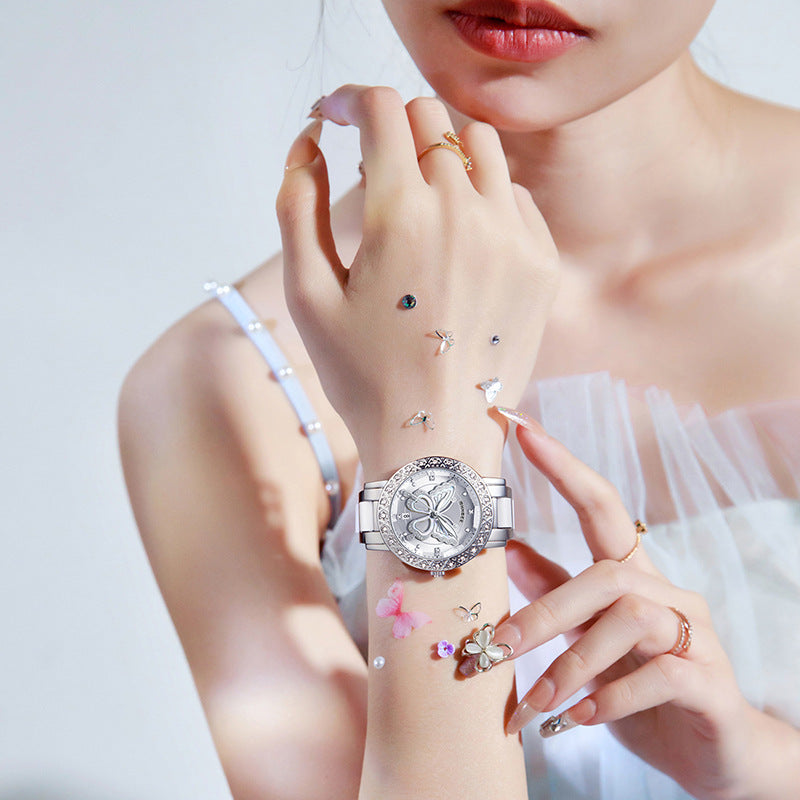 Butterfly Crystal Ladies Watch
