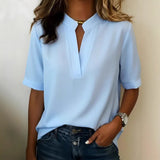VNeck Loose Blouse TShirt