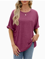 Solid Color Casual T-shirt