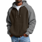 Waffle-knit Long-sleeve Hoodie